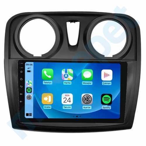 Dacia Sandero Stepway 2015-2018 8 Gb Ram 128 Gb Hafıza Qled 9 İnç Android Auto Ve Carplay