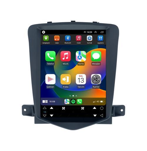 Chevrolet Cruze Tesla 2007/2013 6Gb Ram 64Gb Hafıza Carplay Android 9,7 İnç Multimedya