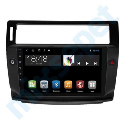 Citroen C4 Siyah Çerçeve 2004-2010 Model Uyumlu 4Gb Ram 64Gb Hafıza Qled Carplay Android Auto