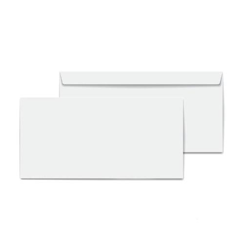 Diplomat Zarf Beyaz Penceresiz 90 gr. 10.5 cm x 24 cm 100'lü Paket