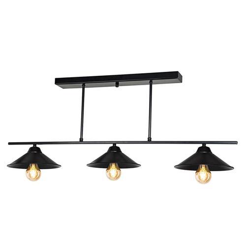 Pipe Plafonyer Led Avize 100 Cm 12li Boru Siyah ve Sarkıt Avize