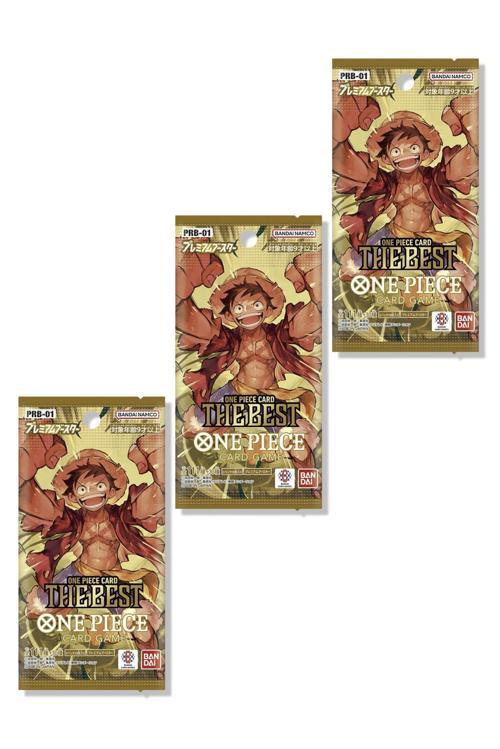 3 Paket Bandai One Piece Card Game The Best Premium Booster PRB-01 30 Kart Japonca Toplam 30 Kart