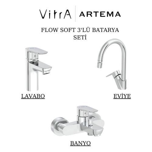 Flow Soft Batarya Seti 3’lü Banyo-Lavabo-Eviye