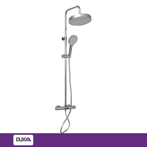 Icon Termostatik Bataryalı Rain Duş Seti Krom DTB.112
