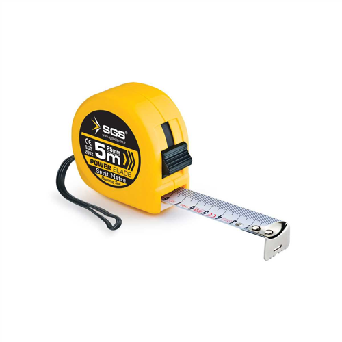 YELLOW SARI ŞERİT METRE 5m x 25mm SGS2002