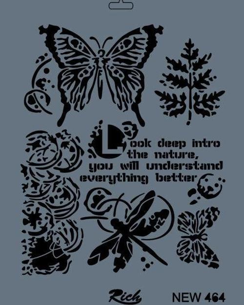 Stencil Boyama Şablonu 25x35 cm. NEW-464