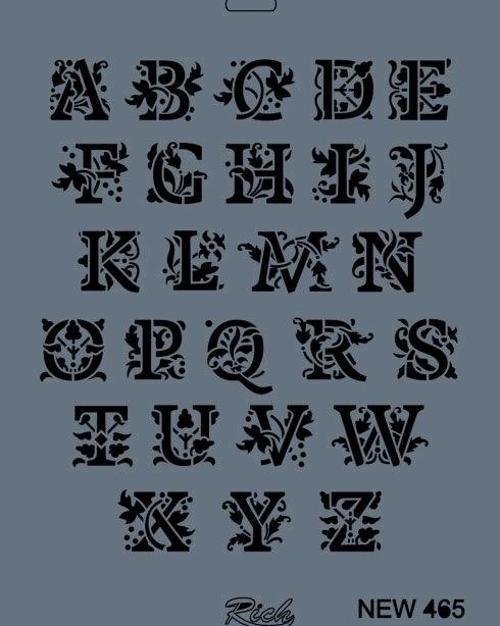 Stencil Boyama Şablonu 25x35 cm. NEW-465