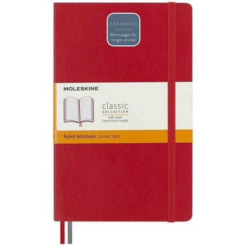 LG Yumuşak Kapak Çizgili Defter L Boy 13x21 cm. 400 Sayfa Scarlet Kırmızı