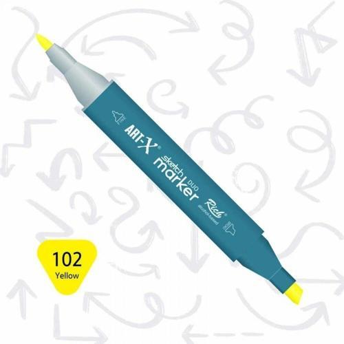 Sketch Marker Duo Çift Uçlu Marker Kalem 102 Yellow