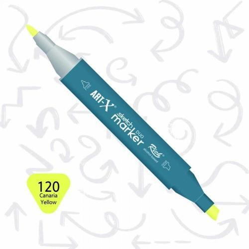 Supertrend Sketch Marker Duo Çift Uçlu Marker Kalem 120 Canaria Yellow