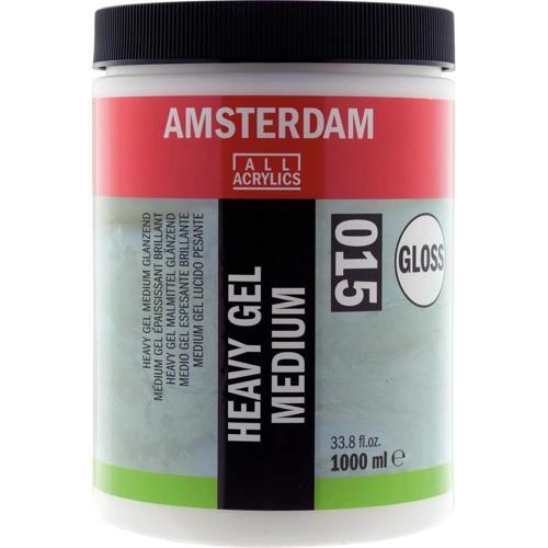 Amsterdam Heavy Gel Medium Gloss 015 Kuvvetli Jel Medyum Parlak 1000 ml.