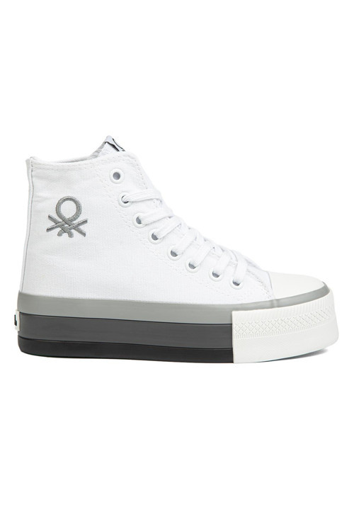 ® | BN-30944 - 3114 Beyaz Gri - Kadın Spor Ayakkabı