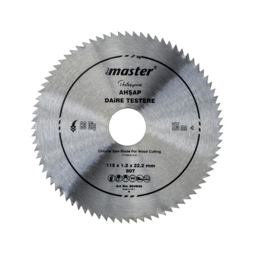 MASTER SUNTA KESME TESTERESİ 115 MM 80 DİŞ