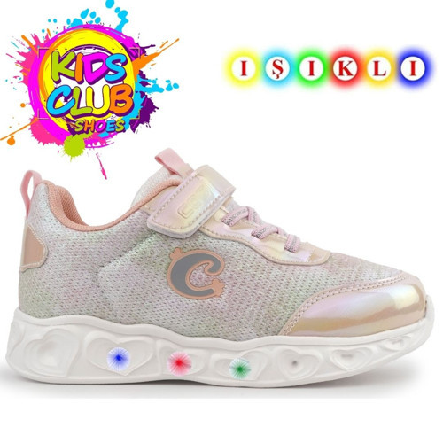 Cool Yuki Işıklı Ortopedik Taban Kız Çocuk Spor Ayakkabı