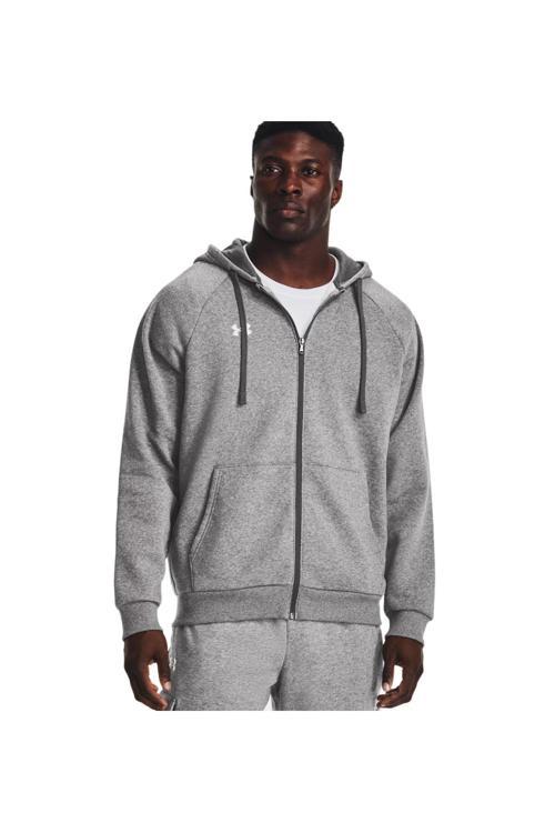 1379767 Ua Rival Fleece Fz Hoodie Gri Erkek Ceket