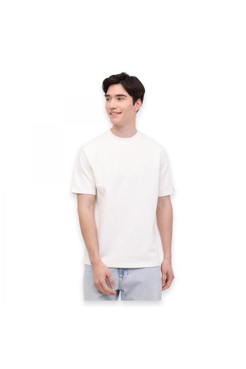 C Neck Bs60 4Fx Krem Erkek T-Shirt