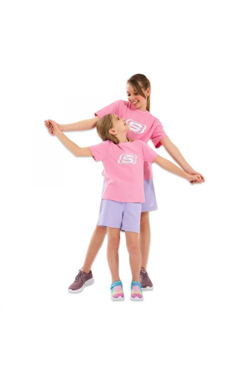 Sk232139 Essential G Sleeve Pembe Kız Çocuk T-Shirt