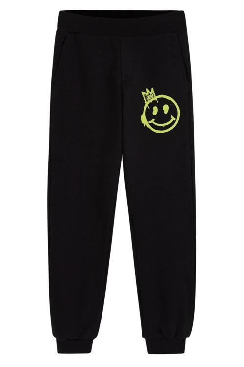 Sk232186 B Heavy Weight Fleece Siyah Çocuk Eşofman Altı