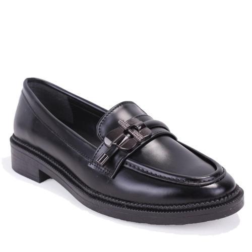 DZA07-863705 Siyah Günlük Loafer  Kadın Ayakkabı