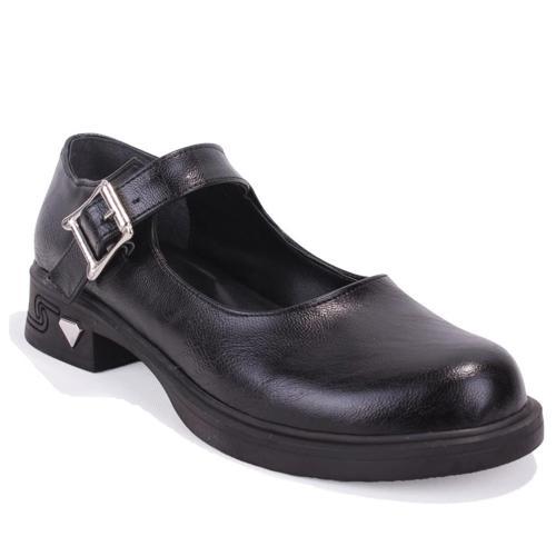 DZA07-1004V01 Siyah Günlük Loafer  Kadın Ayakkabı