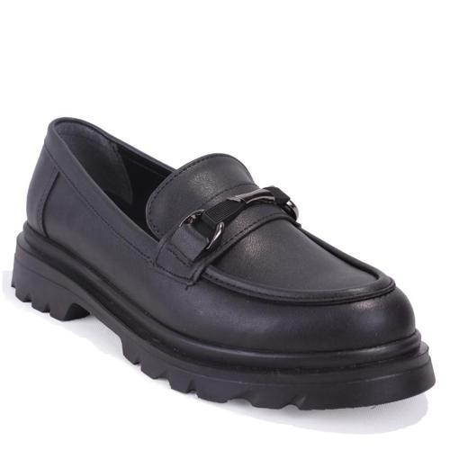DZA07-90834 Siyah Günlük Loafer  Kadın Ayakkabı