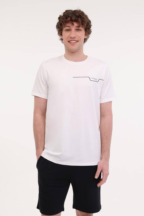 Ml Renato 11Itl1019 5Fx Beyaz Erkek Kısa Kol T-Shirt