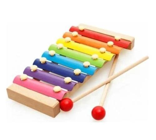 Bamtebi Model Ahşap Ksilofon 8 Nota 8 Ton 8 Tuşlu 25 Cm