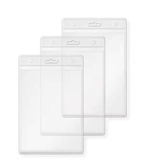 Yaka Kartı Kabı Dikey 107X150 Mm Şeffaf - 10 adet