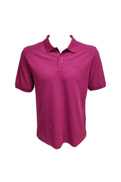 Ct953 101079283 Basic Polo Mor Erkek T-Shirt
