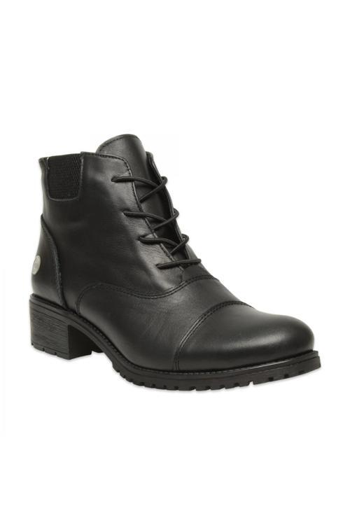 D25Kb-1645 Günlük Topuklu Siyah Kadın Bot