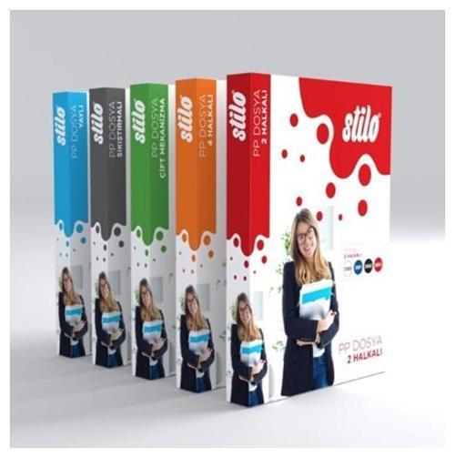 Stilo 4 Halkalı Klasör Şeffaf - 3 adet