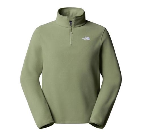 F0A8D0QBO91-R The North Face M Glacıer Fleece 1-4 Zıp Jacket Erkek Sweatshirt Haki
