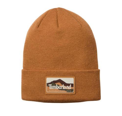 B0A663T2311-R Timberland Mountain Patch Beanie Erkek Kahve
