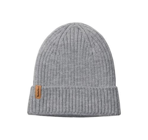 B0A66520521-R Timberland Rib Knit Beanie Erkek Gri