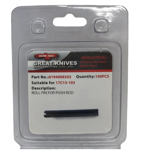 Dik Kumaş Kesim Motoru Disk Ayırıcı Mil Pimi / 17C15