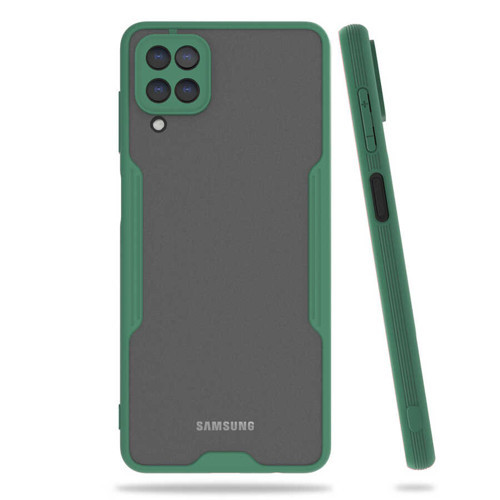 Galaxy A12 Kılıf Zore Parfe Kenarları Pastel Renk Silikon Kılıf