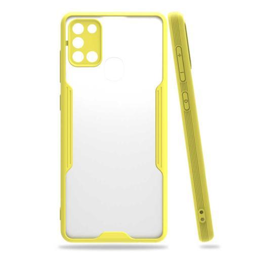 Galaxy A21S Kılıf Parfe Kenarları Pastel Renk Silikon Kılıf