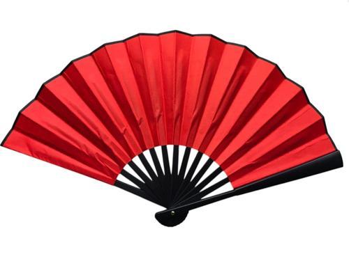 Plastik Kumaş Yelpaze 12'li Kırmızı