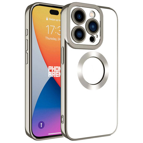 Apple İphone 15 Pro Max Kılıf Kamera Korumalı Logo Gösteren Zore Omega Kapak