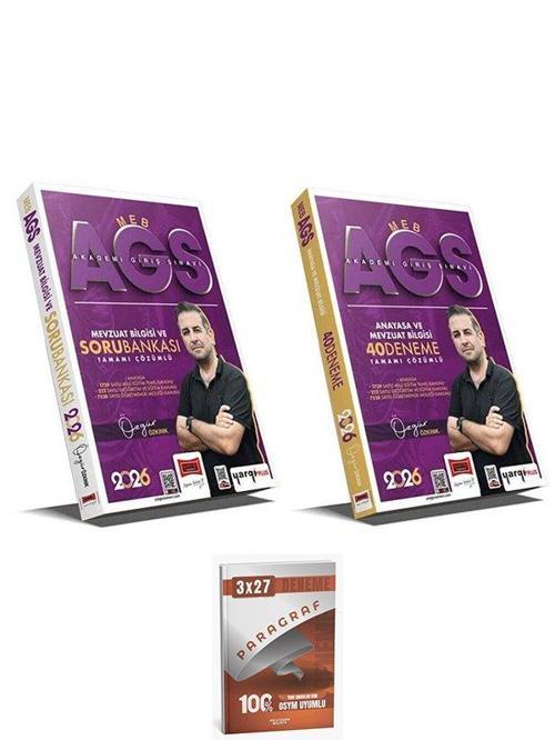 Yargı + Anla Kazan 2026 MEB-AGS Anayasa ve Mevzuat Bilgisi Soru Bankası + 40 Deneme 2 li Set