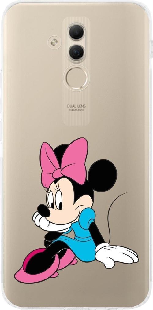 Huawei Mate 20 Lite Kamera Korumalı Kapak Minnie Mouse Tasarımlı Şeffaf Kılıf