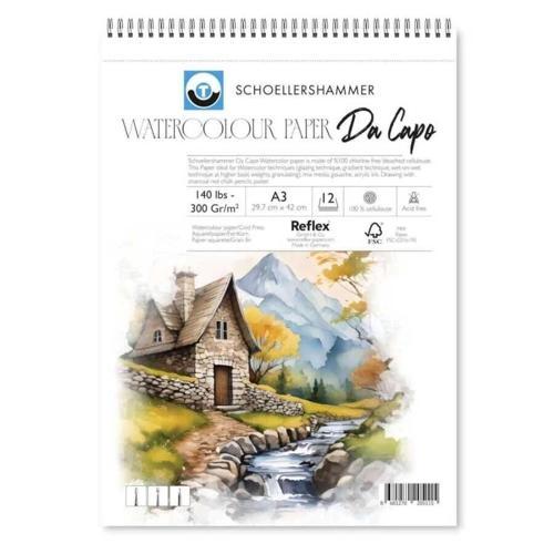 Da Capo Cold Press Suluboya Defteri 300 gr. A3 12 yaprak