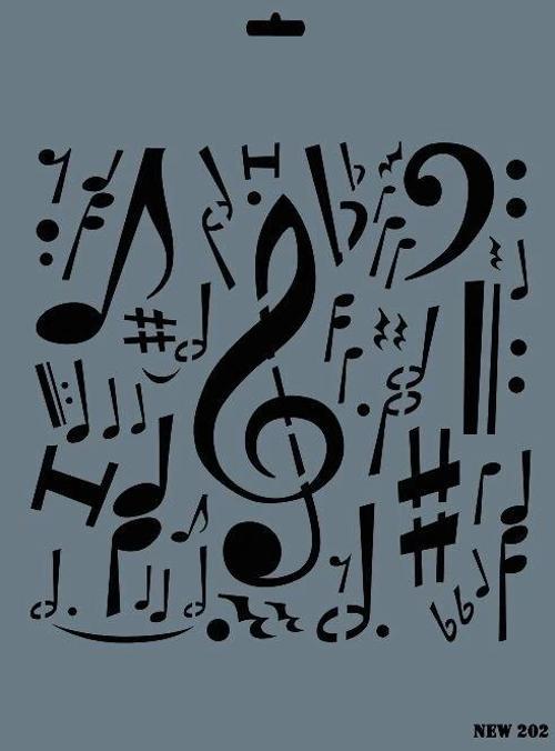 Stencil Boyama Şablonu 25x35 cm. NEW-202