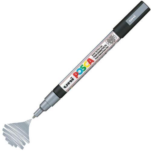 Posca PC-3M Boyama Markörü 0.9-1.3 mm. METALİK GÜMÜŞ