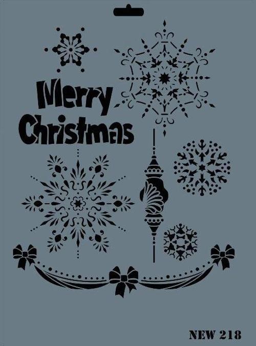 Stencil Boyama Şablonu 25x35 cm. NEW-218