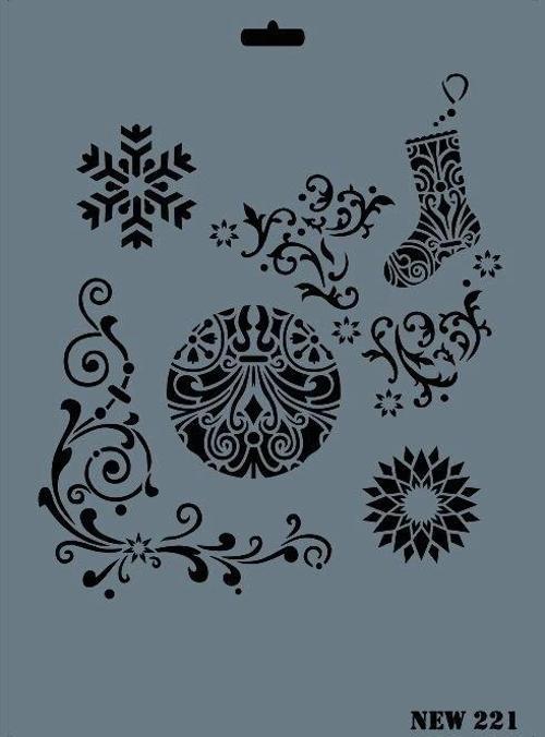 Stencil Boyama Şablonu 25x35 cm. NEW-221