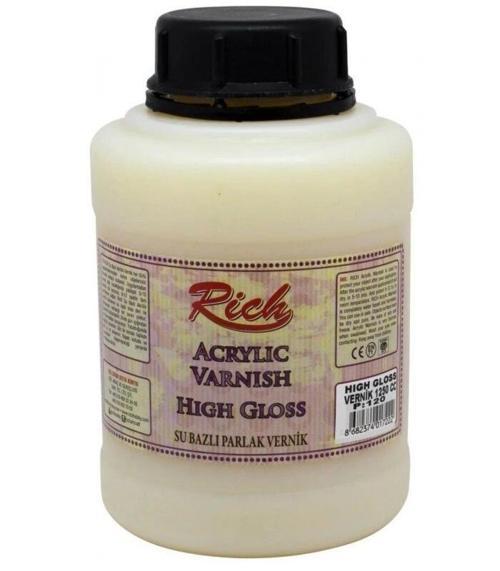 Su Bazlı Vernik PARLAK (High Gloss Acrylic Varnish) 1250 cc.