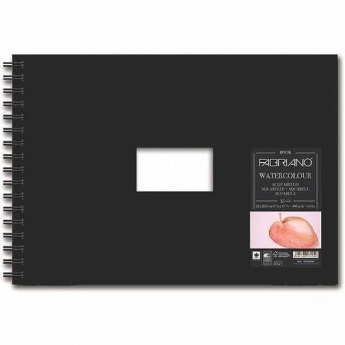 Watercolour Book Sert Kapak Spiralli Sulu Boya Defteri Soğuk Baskı 300 gr. A4 25 yaprak