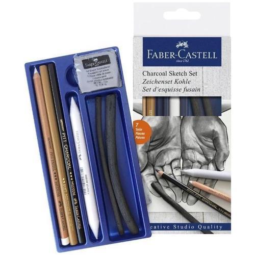 Charcoal Sketch Set Kömür Karakalem Eskiz Çizim Seti