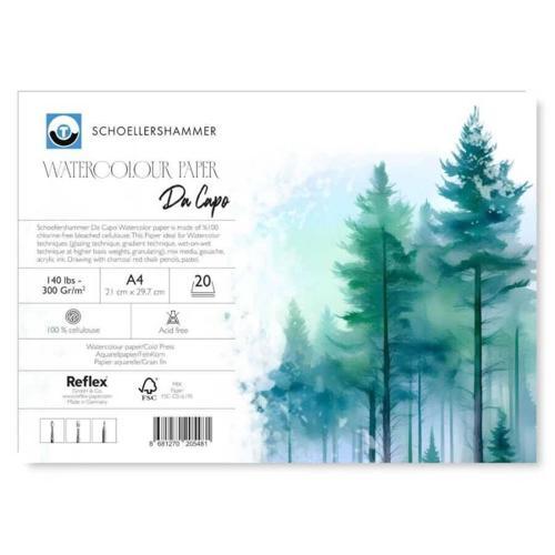 Da Capo Cold Press Suluboya Defteri Blok 300 gr. A4 20 yaprak